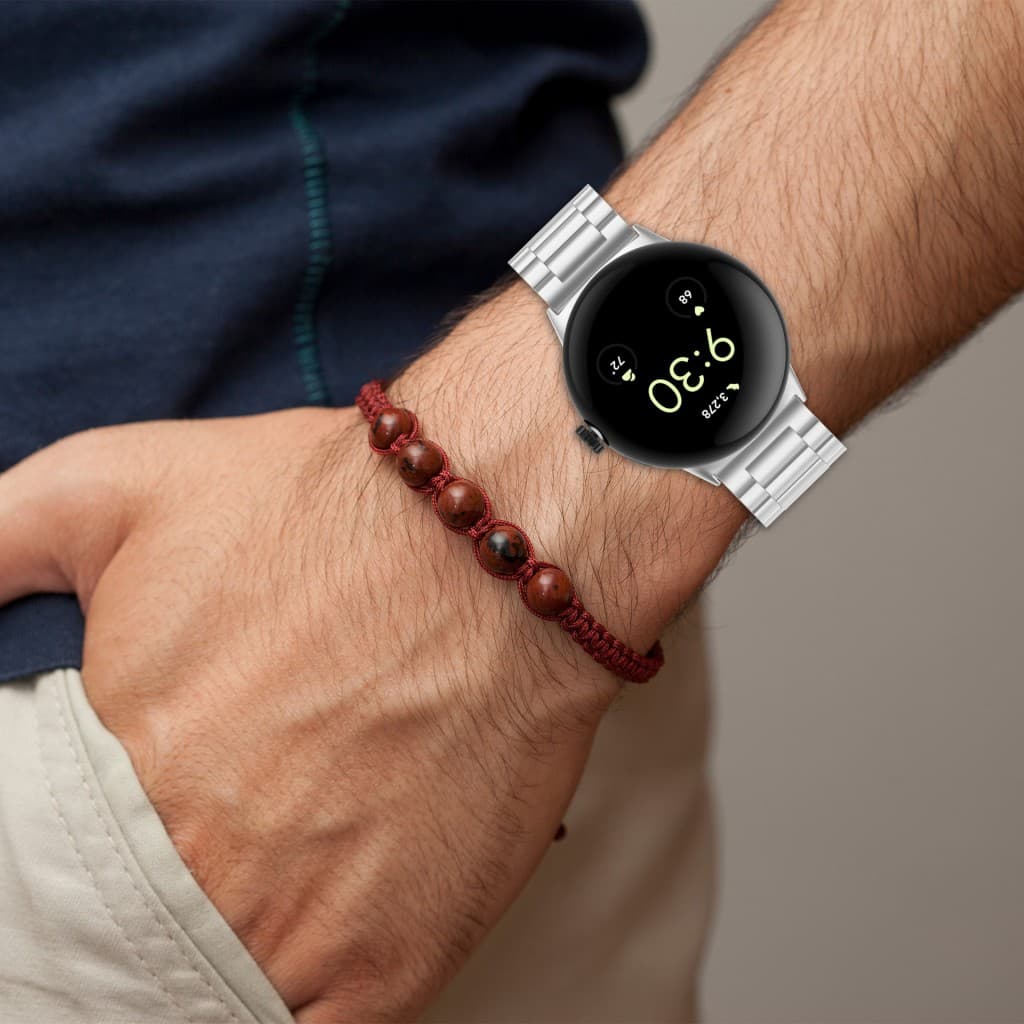 Techsuit - řemínek (W010) pro Google Pixel Watch 4 45mm - stříbrný - náhled 5