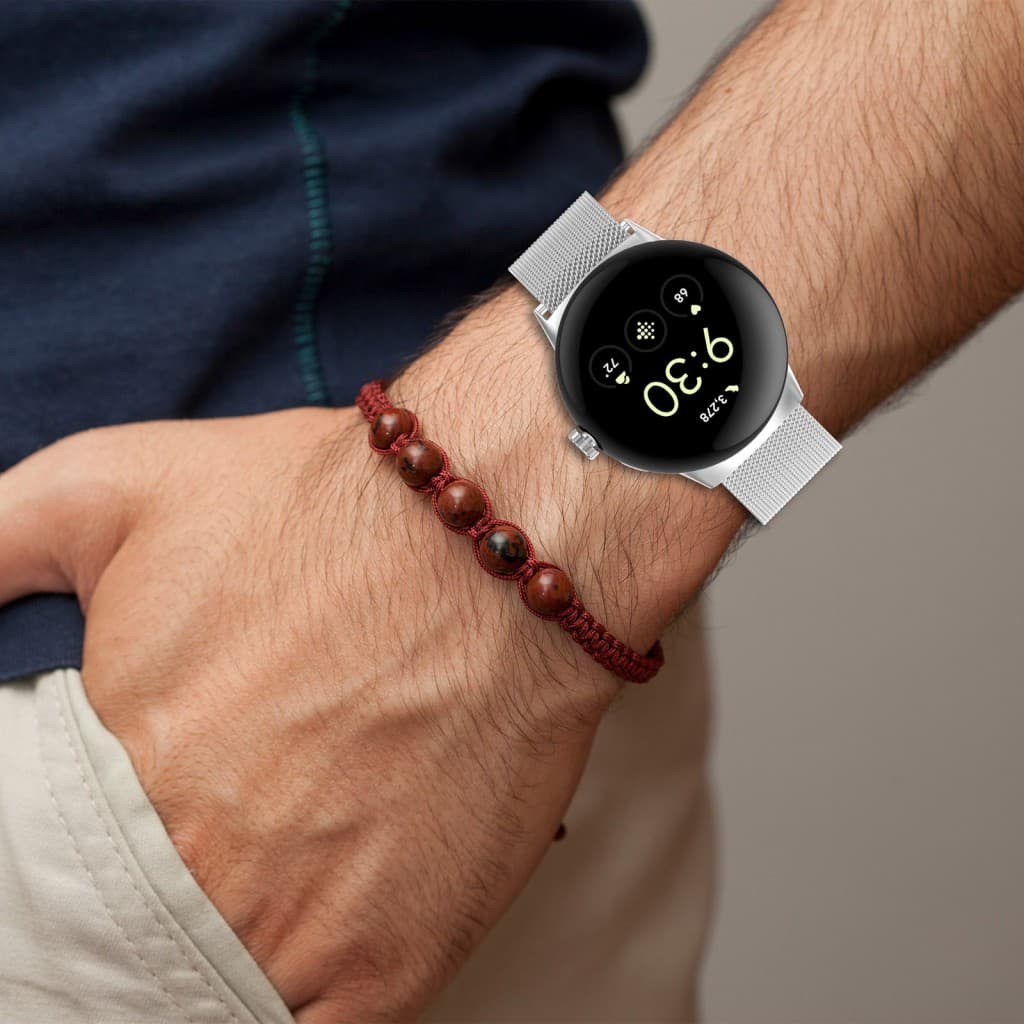 Techsuit - řemínek na hodinky (W009) - Google Pixel Watch 4 45mm - stříbrný - náhled 5
