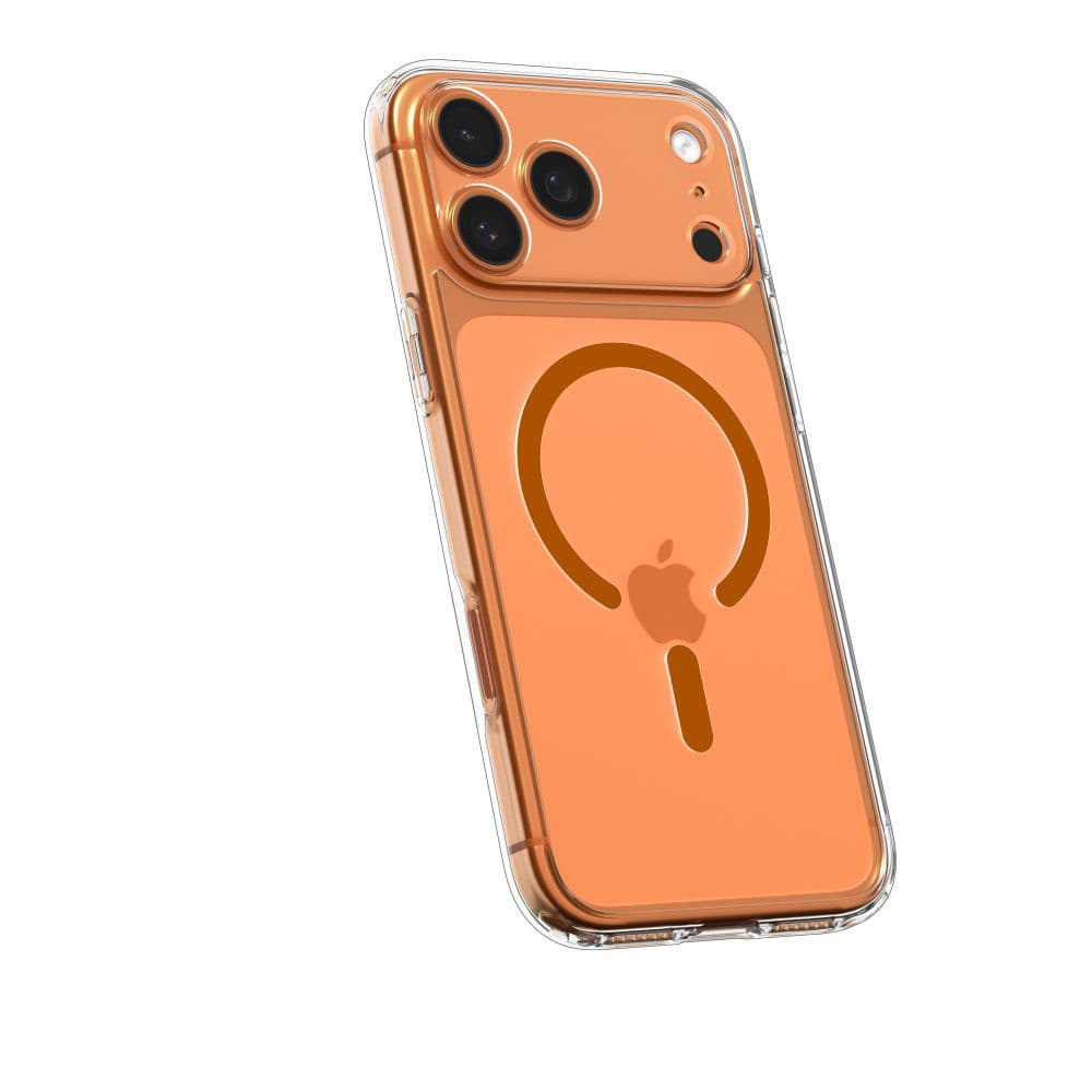 Spigen - Ultra Hybrid MagSafe - iPhone 17 Pro Max - průhledný / oranžový - náhled 5
