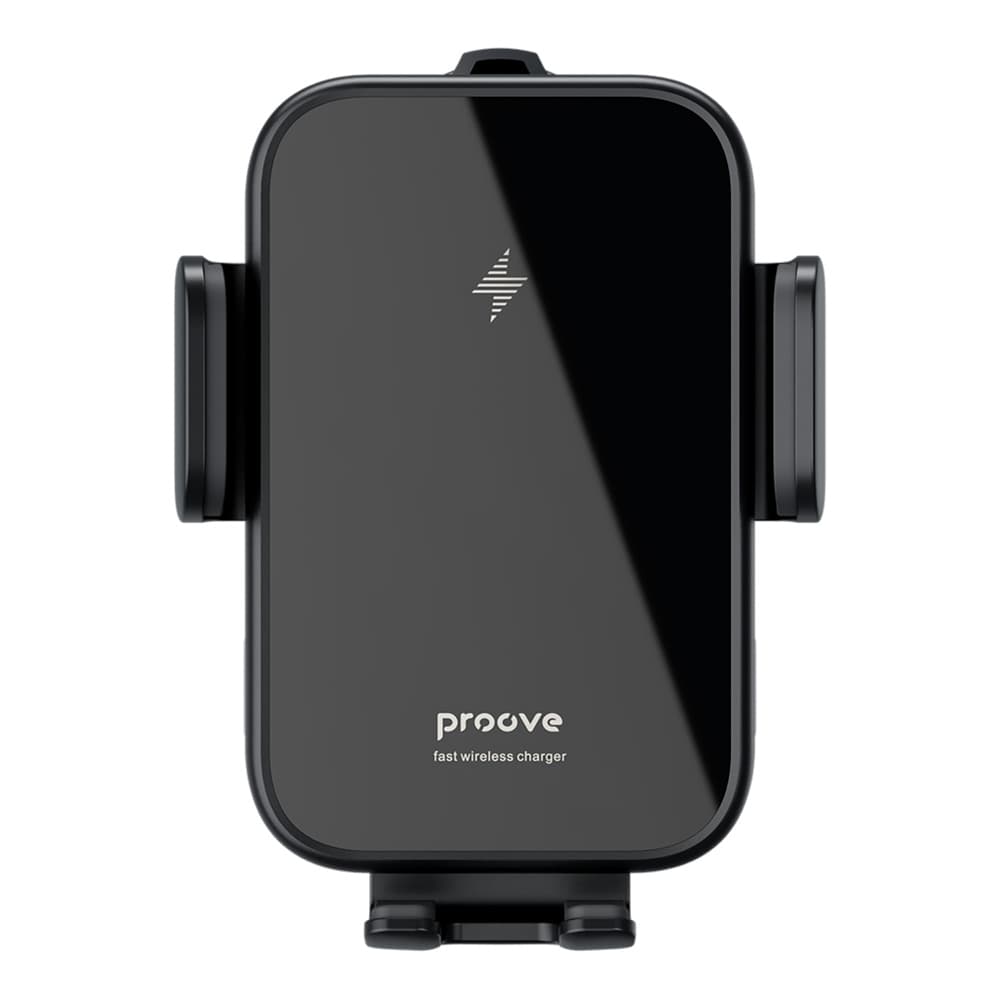 Proove - držák do auta s bezdrátovým nabíjením Triple Clamp (WHTC15010001) - do mřížky ventilace, automatická ramena, 15W, 4,0"–6,9", černý - náhled 5