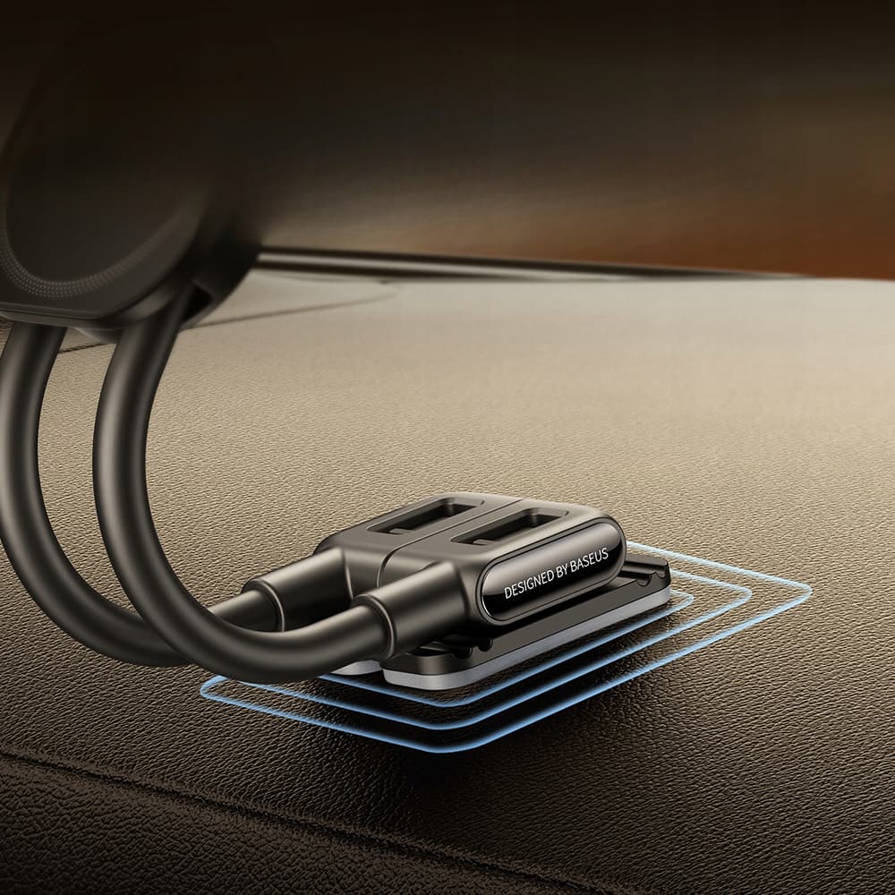 Baseus - držák do auta PrimeTrip C03s (C0013701) - MagSafe, na palubní desku, flexibilní, magnetická síla 20N - Cosmic Black - náhled 5
