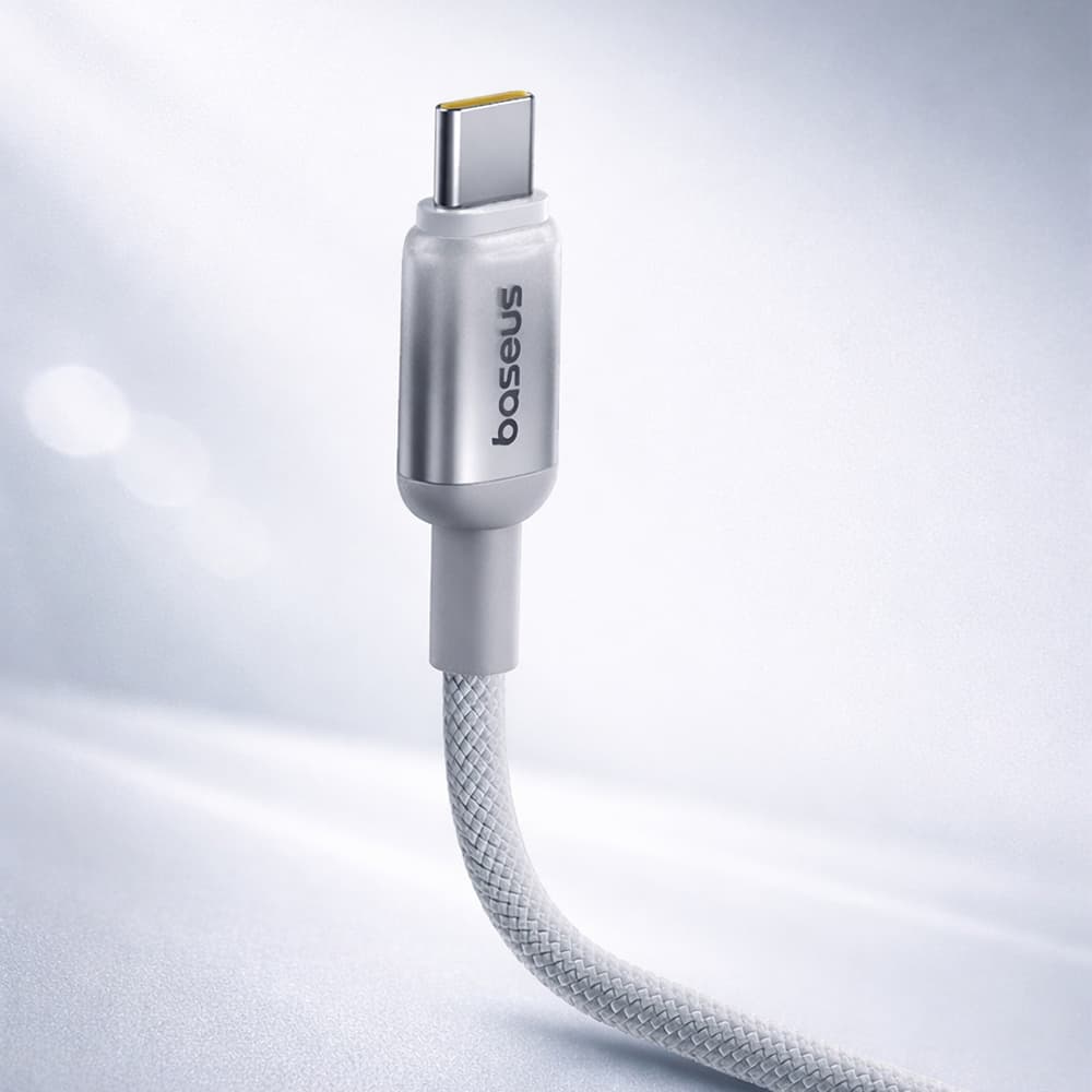 Baseus - datový kabel Discolor (E0420802) - USB-A na USB-C, 100W, 480Mbps, 1m - stříbrný - náhled 5