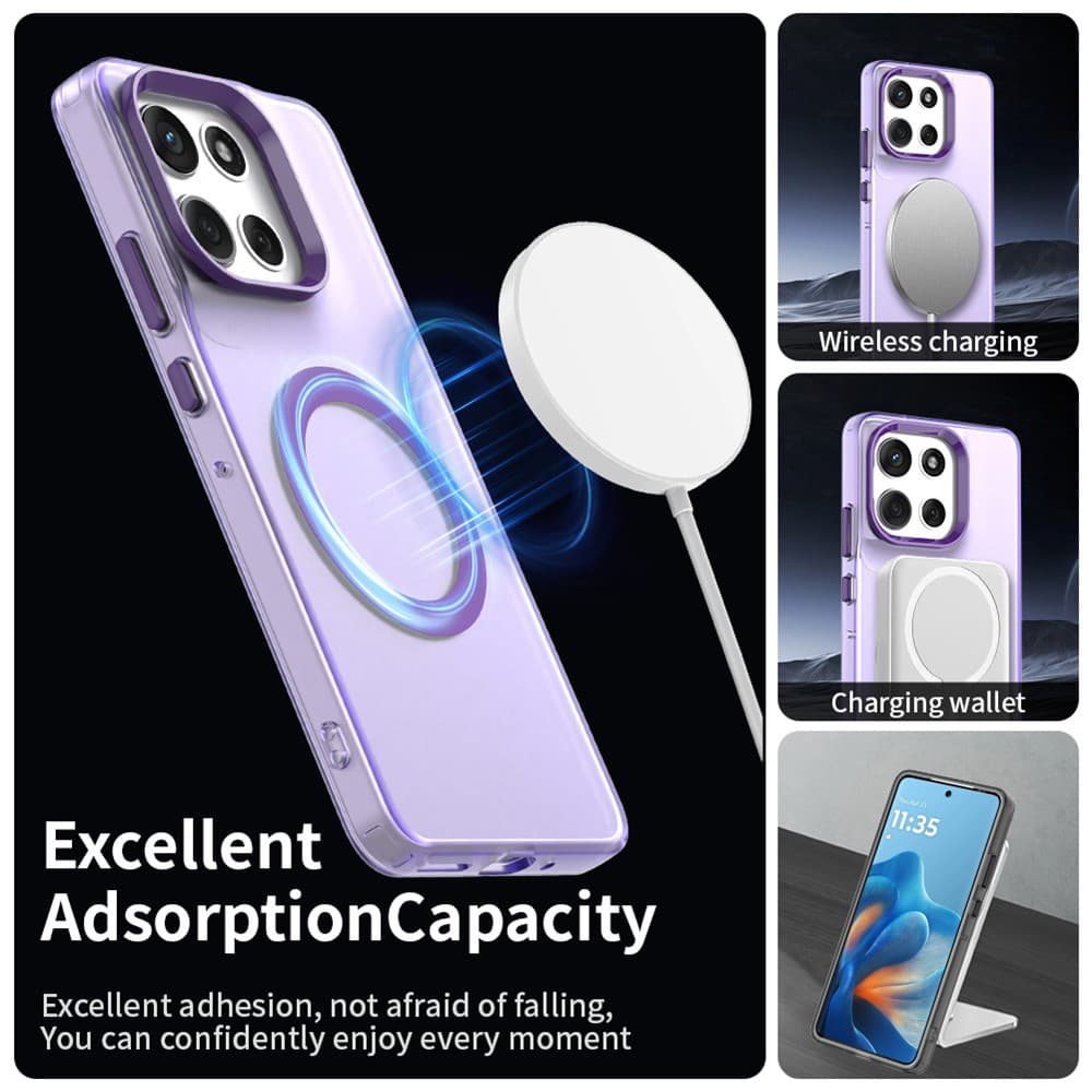 Techsuit – CandyCase MagSafe – Motorola Moto G86 – fialová - náhled 5
