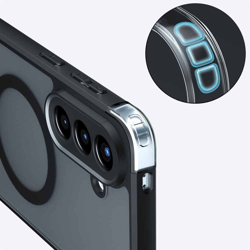 Techsuit - PureFrost MagSafe - Samsung Galaxy A57 5G - matná černá - náhled 5