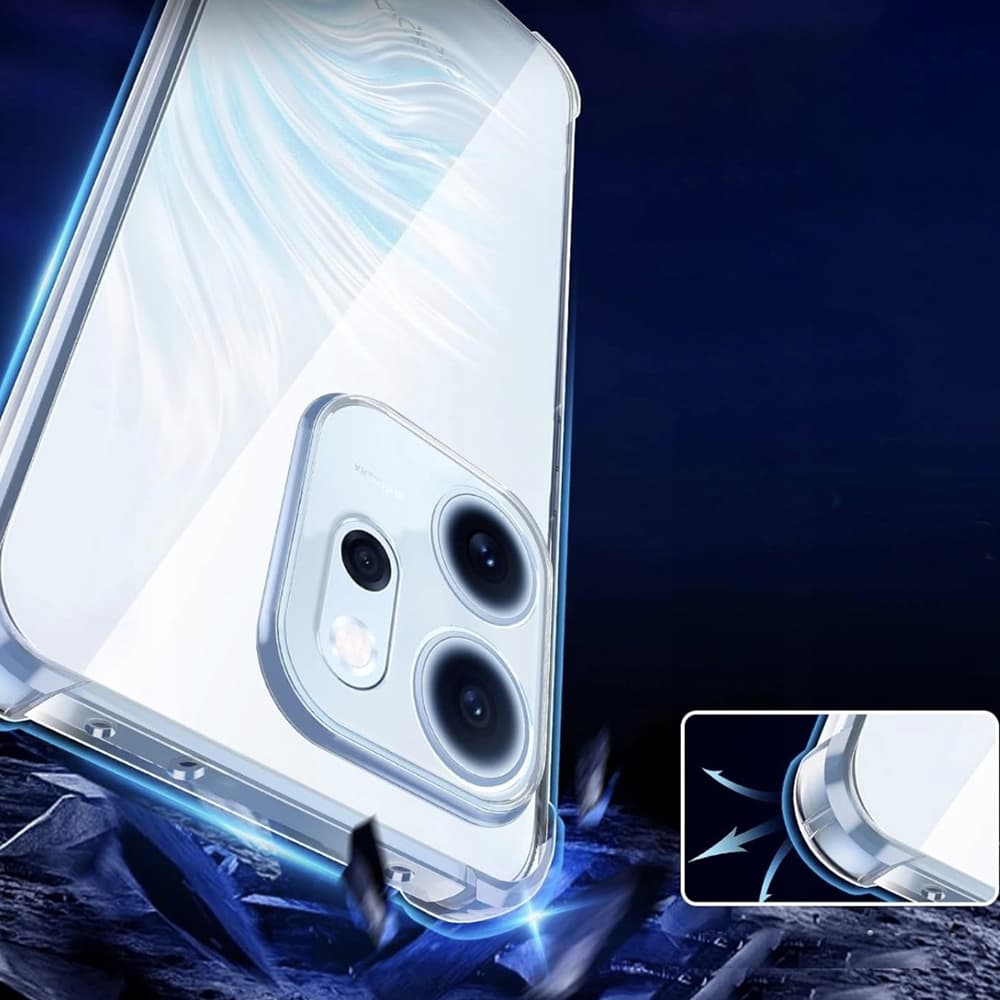 Techsuit - nárazuvzdorný čirý silikon - Oppo Reno 15F / Reno15 FS 5G - čirý - náhled 5