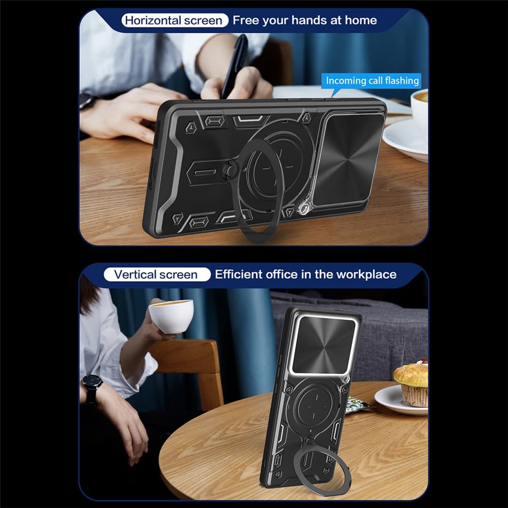 Techsuit CamGuard Pro pro Xiaomi Redmi Note 15 Pro+ 5G / Poco M8 Pro 5G - černý - náhled 5