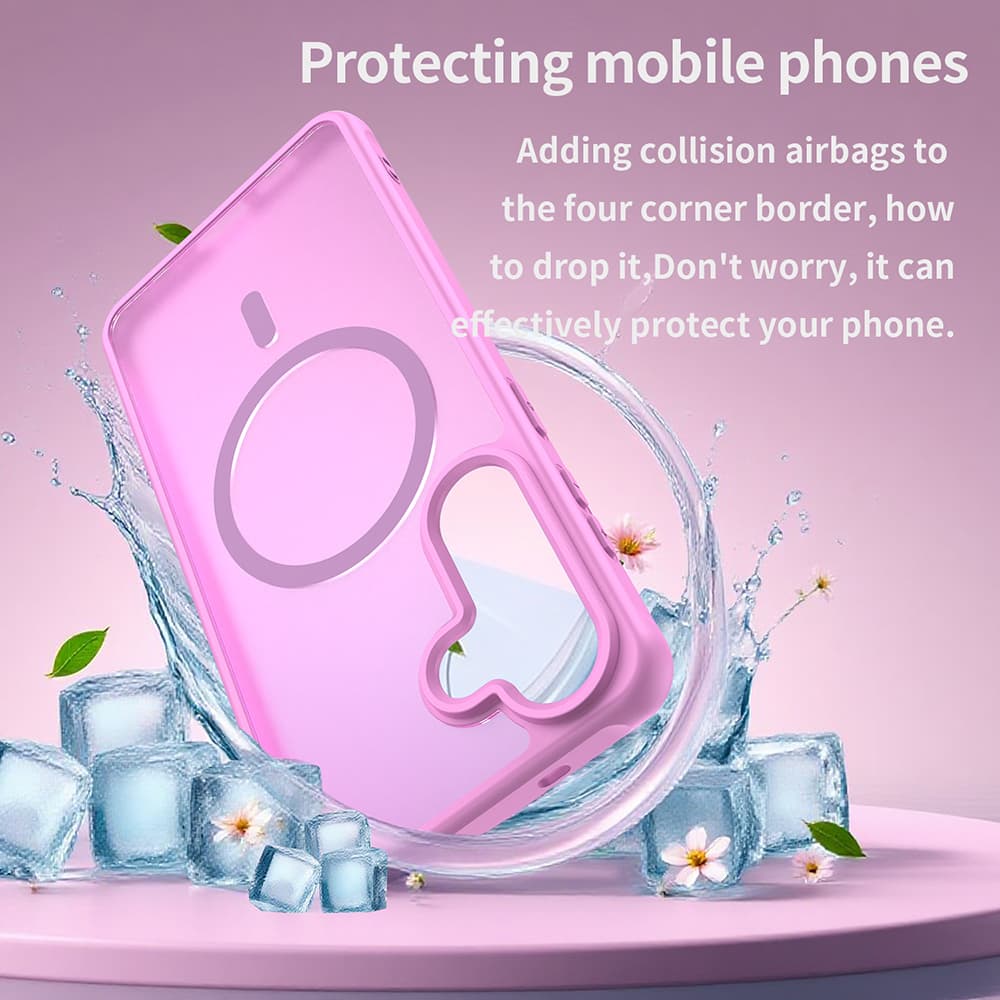 Pouzdro Techsuit HaloFrost II MagSafe pro Samsung Galaxy S26 Plus - růžové - náhled 5