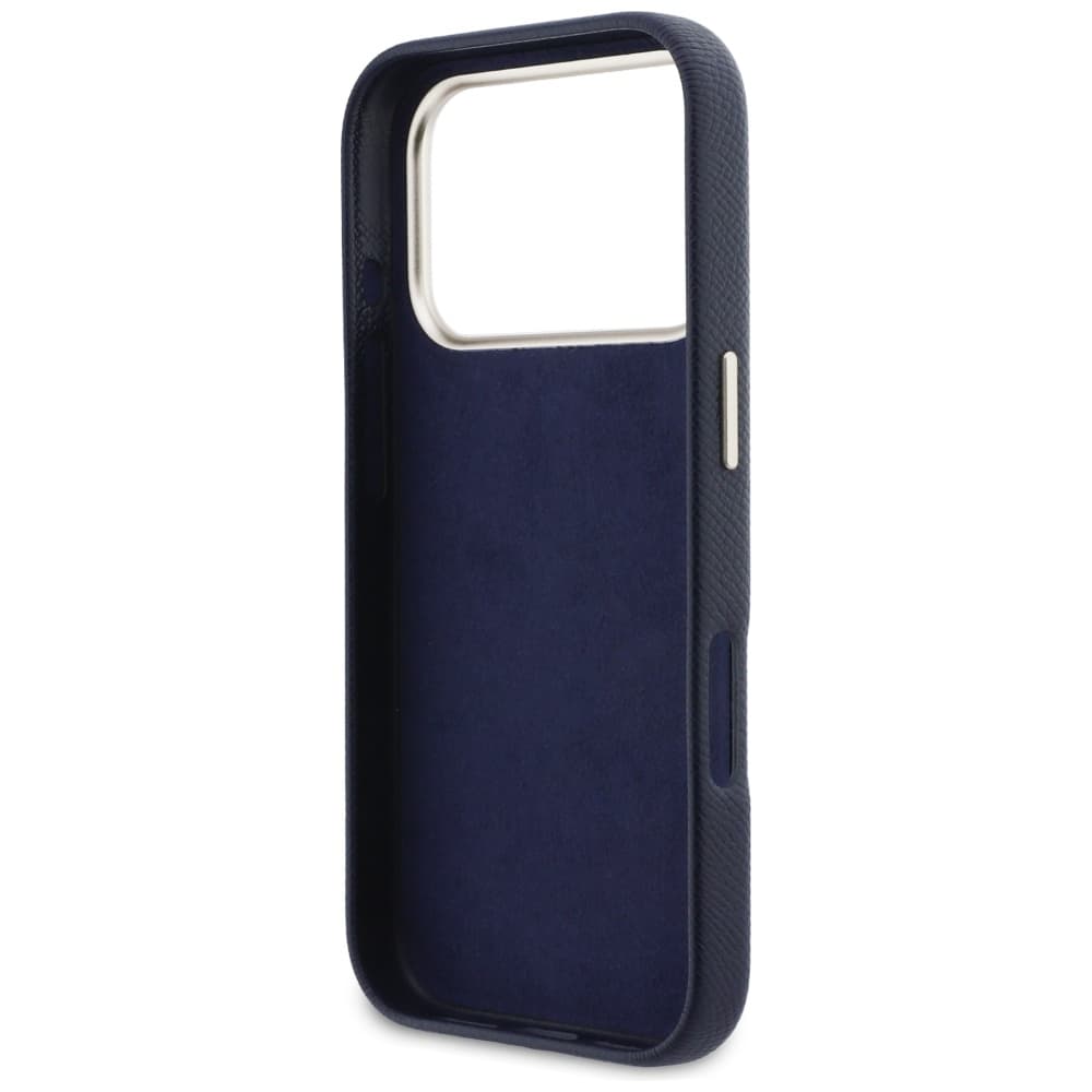 Guess - pevné pouzdro s logem z pryskyřice (GUHCP17L5PS4RGGB) - iPhone 17 Pro - modrá - náhled 5