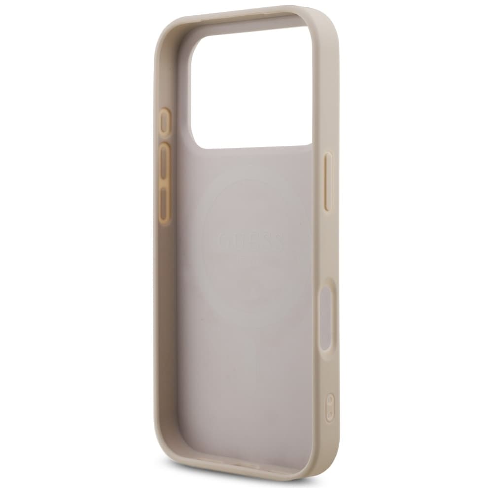 Guess - pevné pouzdro 4G s páskem Triangle Logo MagSafe (GUHMP17LP4TSDPPSP) - pro iPhone 17 Pro - růžové - náhled 5