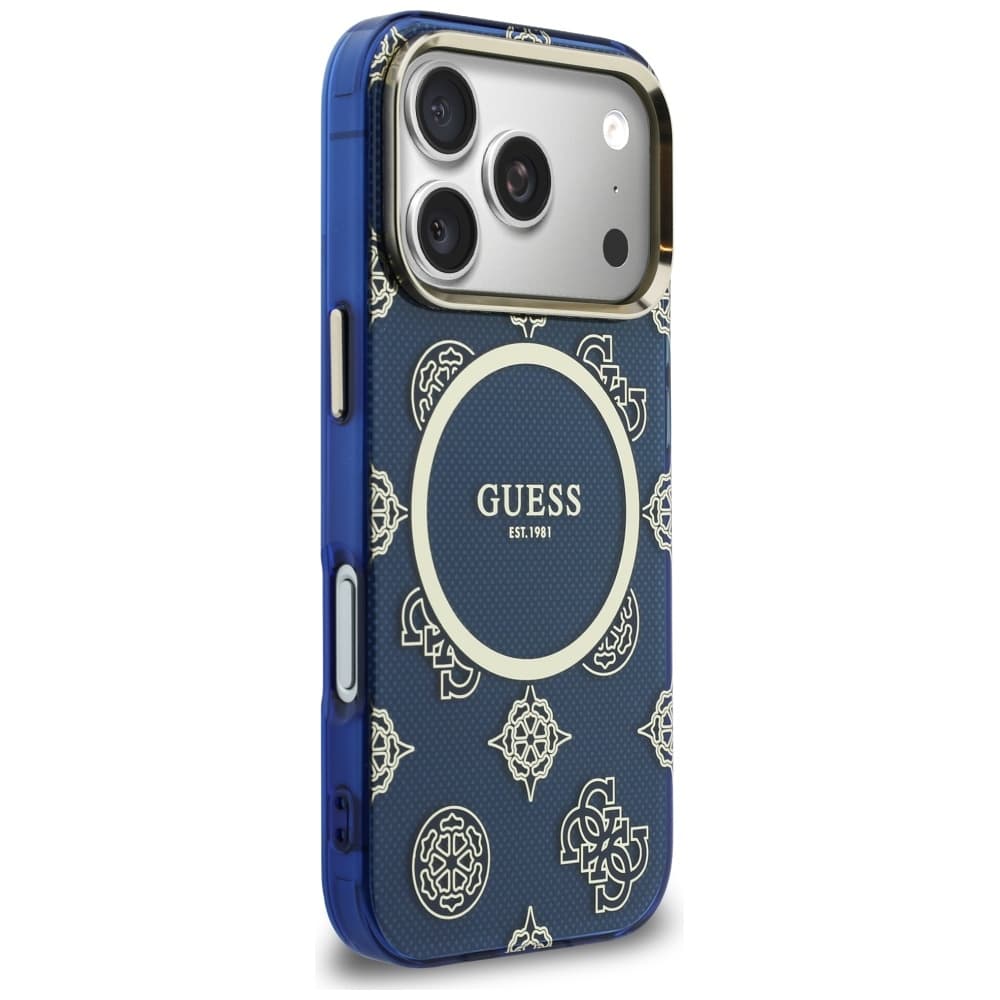 Guess IML Peony Dot MagSafe (GUHMP17L5HPOEDB) pro iPhone 17 Promodrá - náhled 5