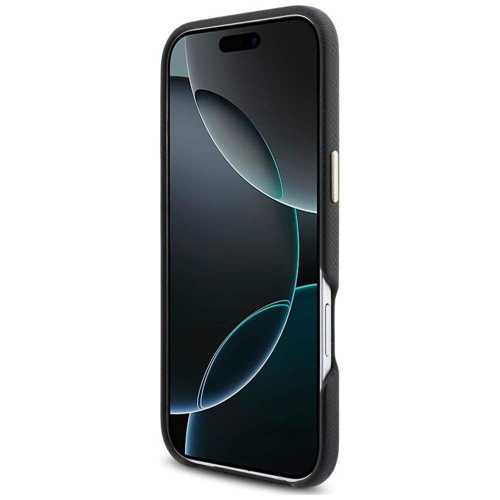 Karl Lagerfeld - pevné kožené pouzdro Khead Logo MgSafe (KLHMP17M5PGFKHGK) pro iPhone 17 Air - černé - náhled 5