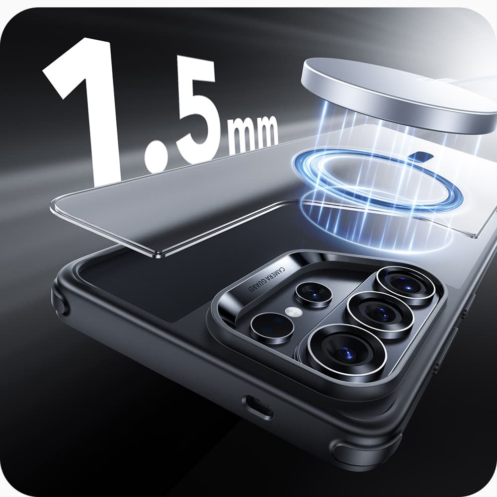 ESR Classic Hybrid HaloLock pro Samsung Galaxy S26 Ultra, matně černá - náhled 5
