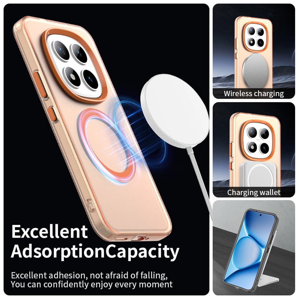 Techsuit - CandyCase MagSafe - Xiaomi Redmi Note 15 Pro+ 5G / Poco M8 Pro 5G - Oranžová - náhled 5