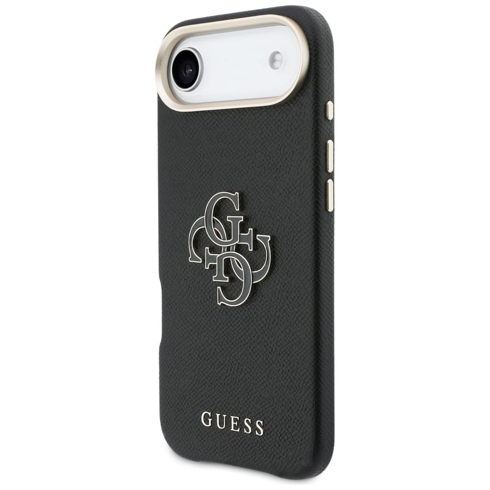 Guess - Pevný kryt Resin Logo (GUHCP17M5PS4RGGK) - iPhone 17 Air - Černá - náhled 5