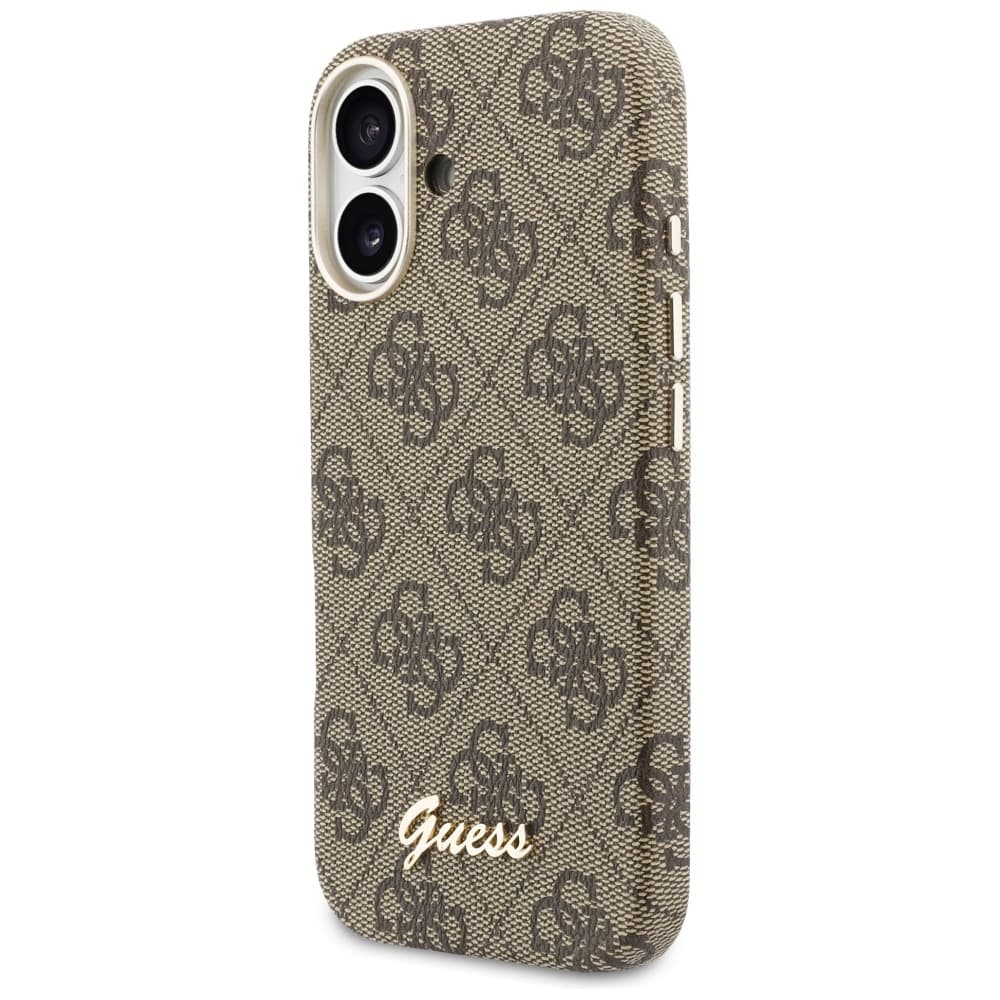 Guess - Kryt 4G Script MagSafe (GUHMP17S5P4FWMSW) - iPhone 17 - Hnědá - náhled 5