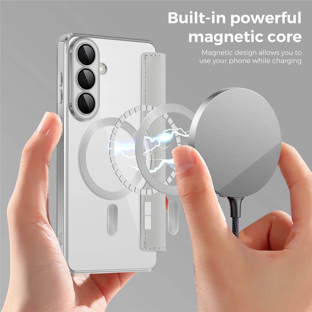 Techsuit - knížkové pouzdro SmartMag - Samsung Galaxy S26 Plus - šedé - náhled 5