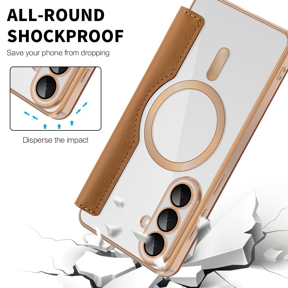 Techsuit SmartMag knížkové pouzdro pro Samsung Galaxy S26 Plushnědá - náhled 5
