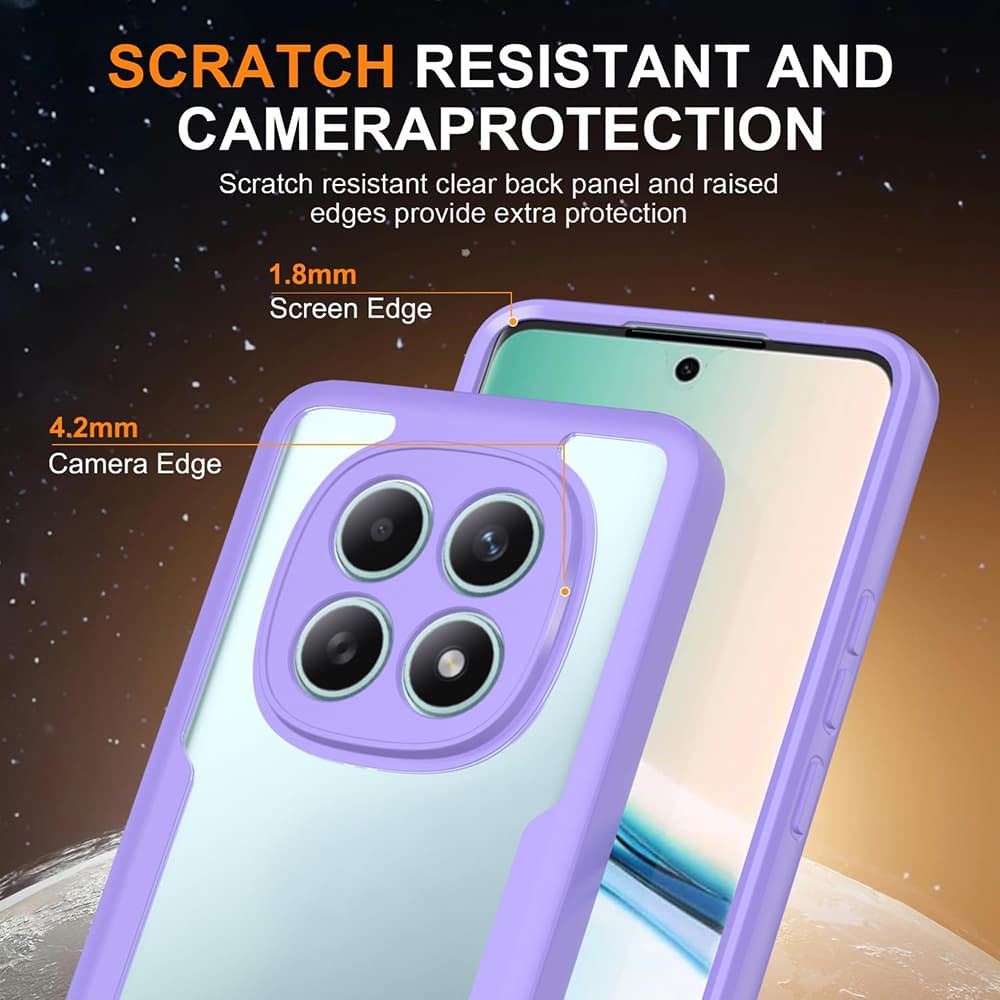 Techsuit - ColorVerse 360 Series + ochrana displeje - Xiaomi Redmi Note 15 4G - fialová - náhled 5
