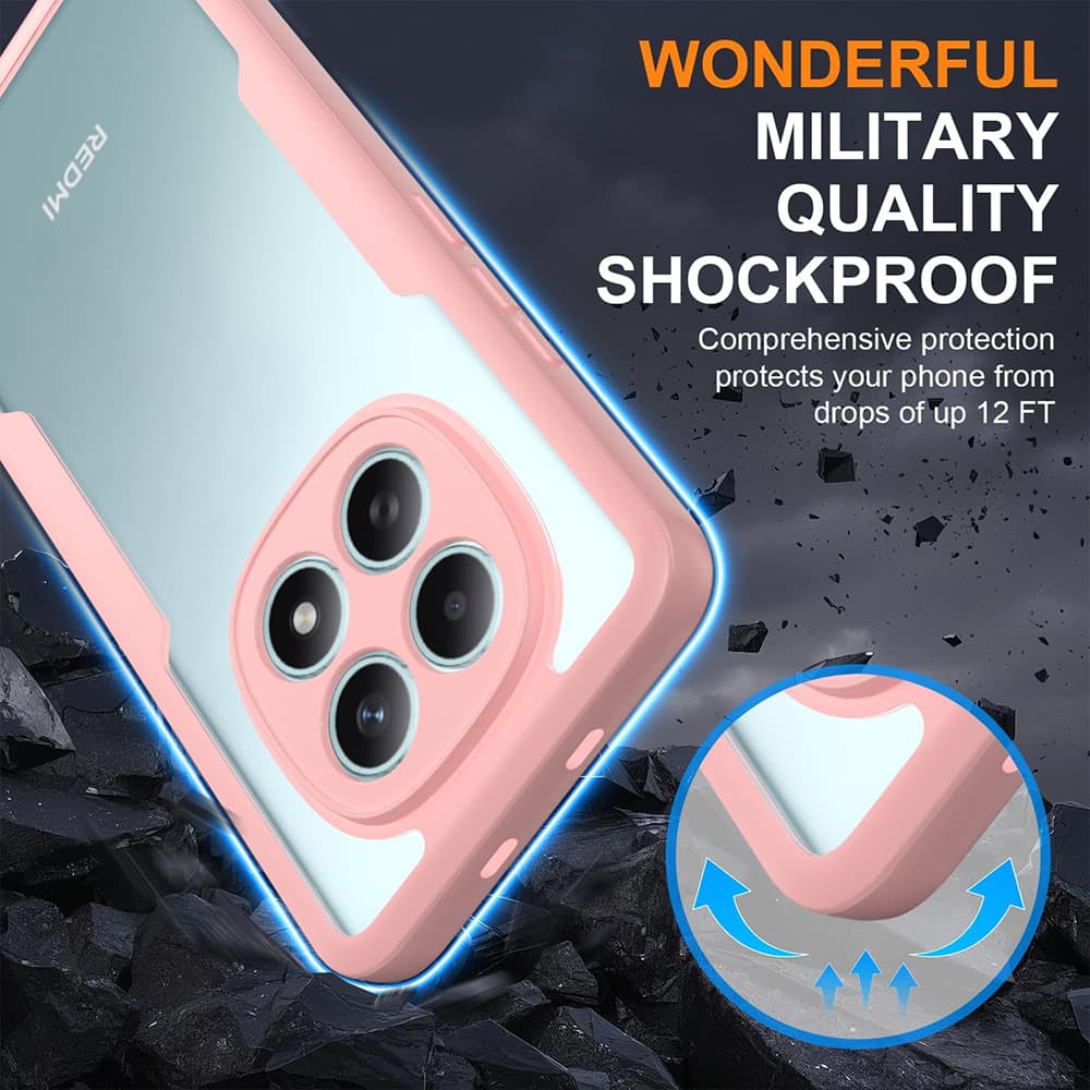 Techsuit - ColorVerse 360 Series + ochrana displeje - Xiaomi Redmi Note 15 4G - růžová - náhled 5