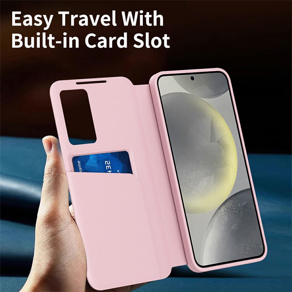 Pouzdro Techsuit - SmartView Series - Samsung Galaxy A57 5G - růžové - náhled 5