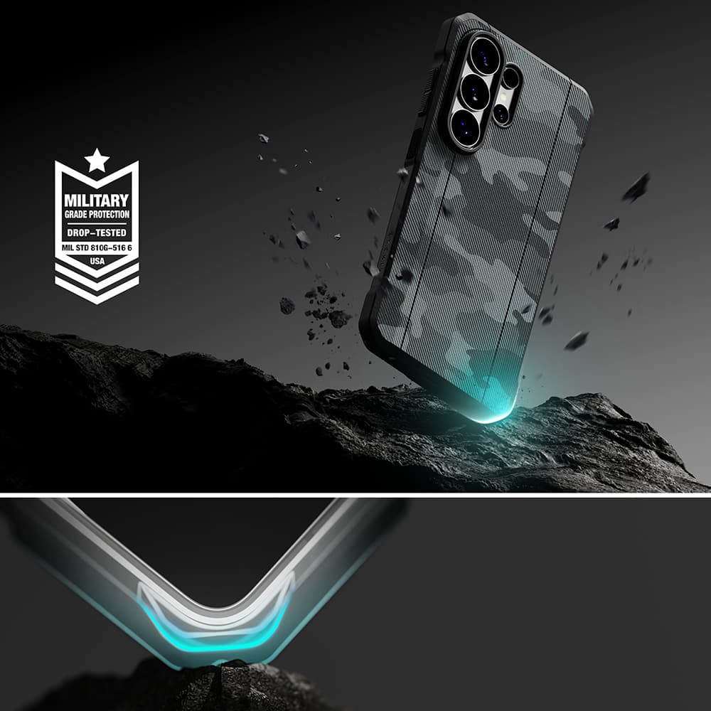 Ringke - Onyx Alpha MagSafe - Samsung Galaxy S26 Ultra - Maskáčová černá - náhled 5