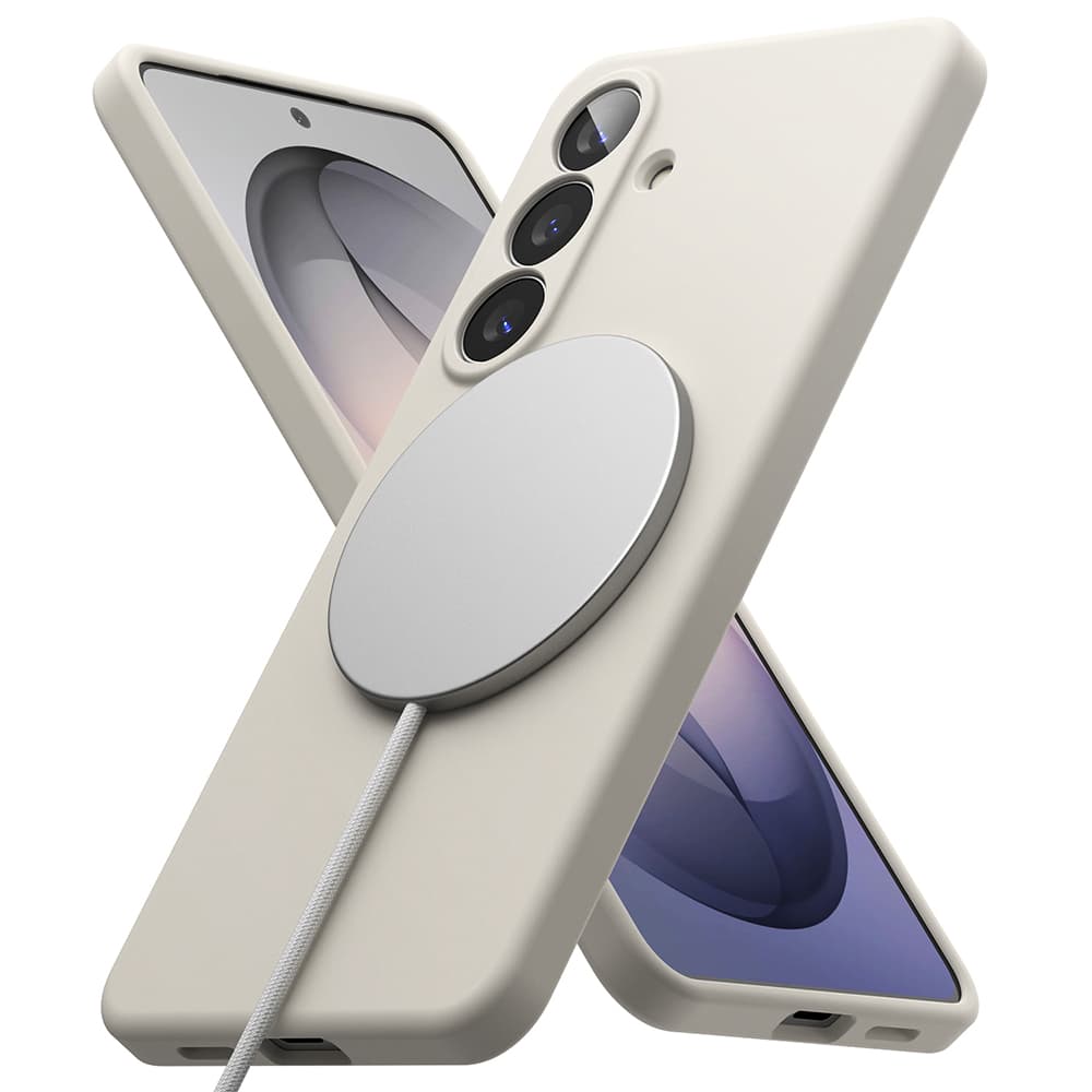 Ringke - Silicone MagSafe - Samsung Galaxy S26 - Kamenná šedá - náhled 5