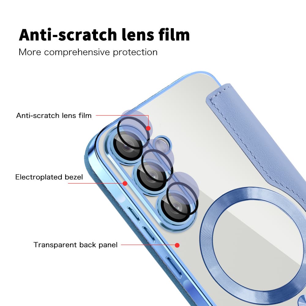 Techsuit knížkové pouzdro SmartMag pro Samsung Galaxy A37 5G světle modrá - náhled 5