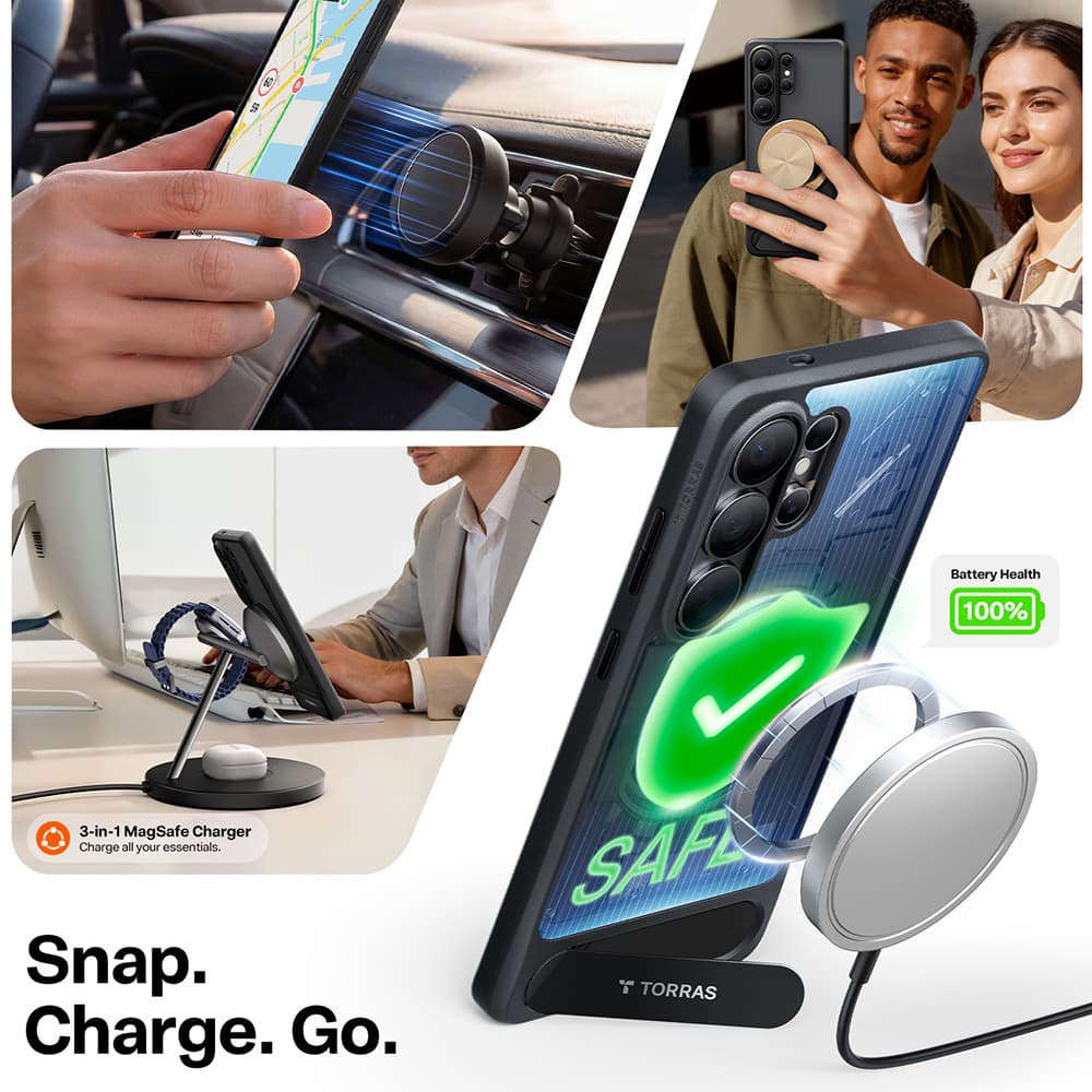 Torras Pstand pro Samsung Galaxy S26 Ultračerná - náhled 5