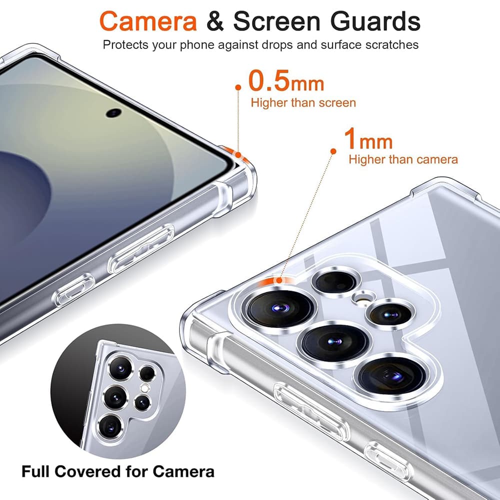 Techsuit - Shockproof Clear Silicone MagSafe - Samsung Galaxy S26 - Čirá - náhled 5