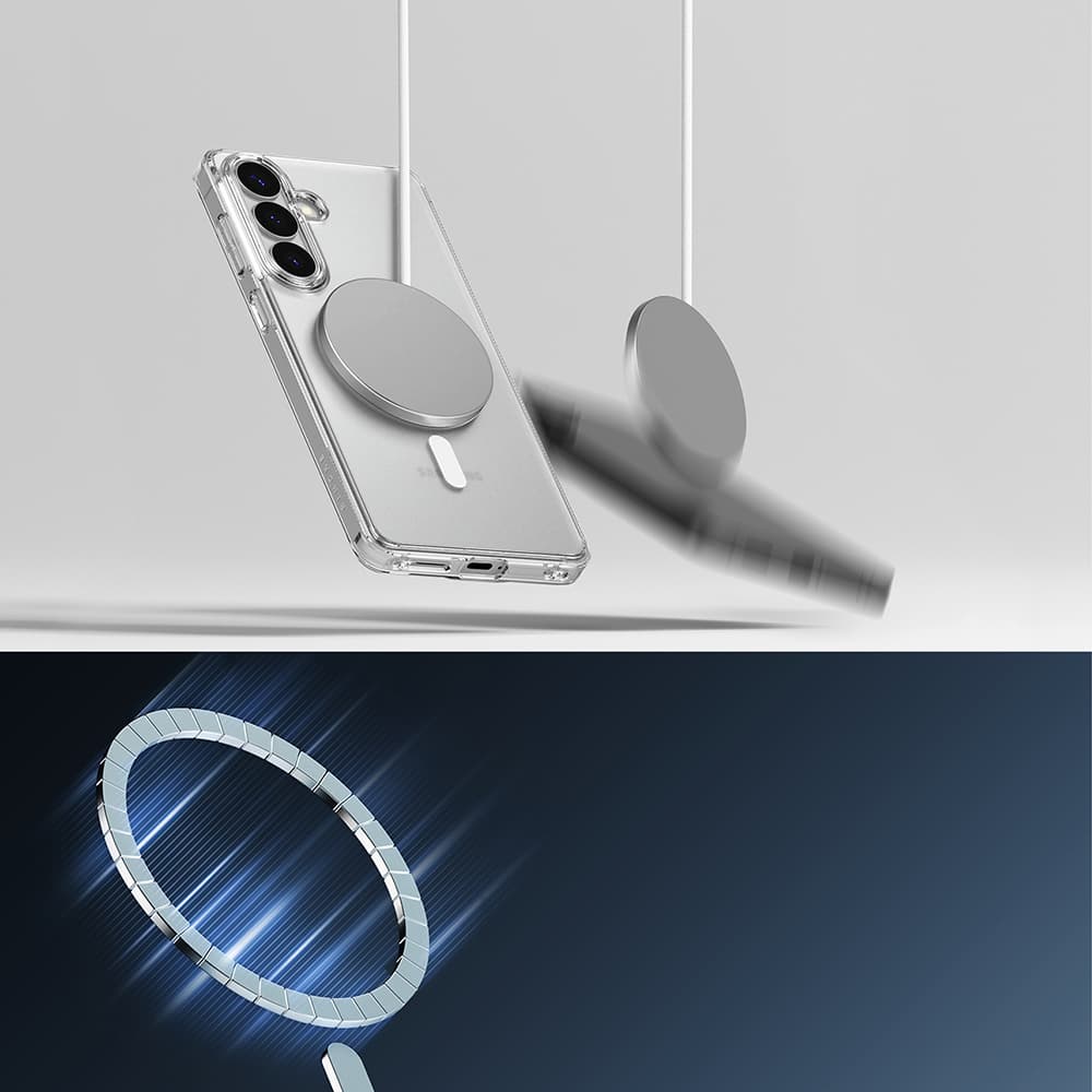 Ringke - Fusion MagSafe - Samsung Galaxy S26 Plus - Matná čirá - náhled 5