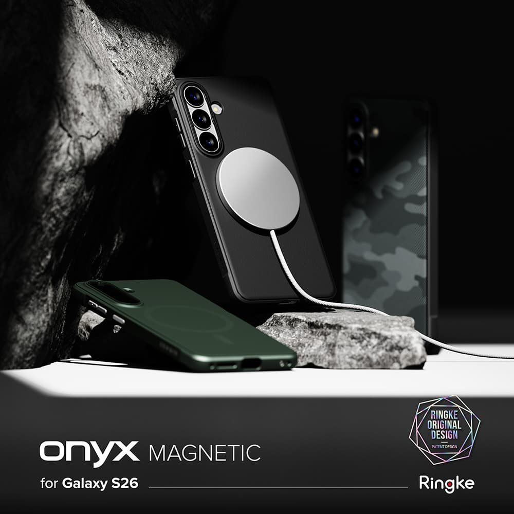 Ringke - Onyx MagSafe - Samsung Galaxy S26 - Tmavě zelená - náhled 5