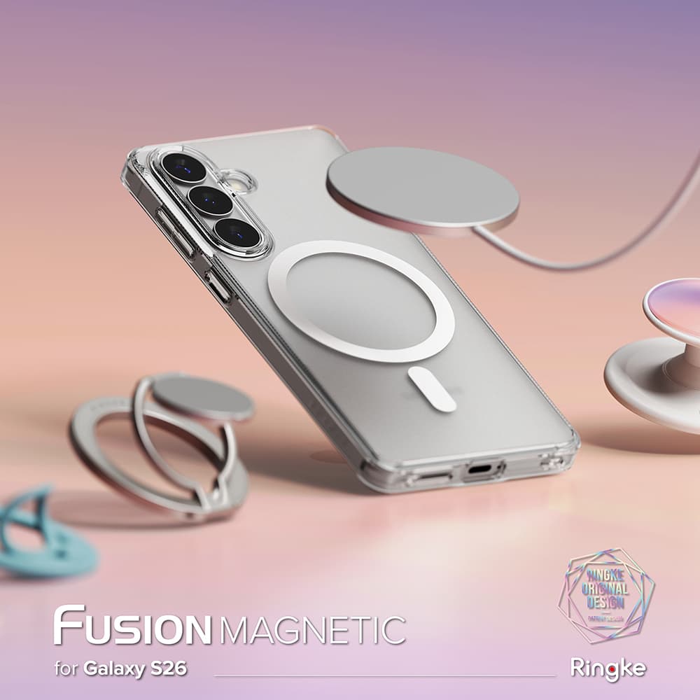 Ringke - Fusion MagSafe - Samsung Galaxy S26 - Matná čirá - náhled 5