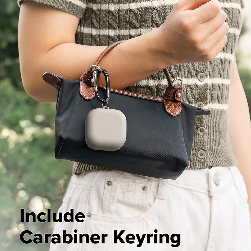 Ringke - Silicone - Samsung Galaxy Buds 4 Pro - Kamenná šedá - náhled 5