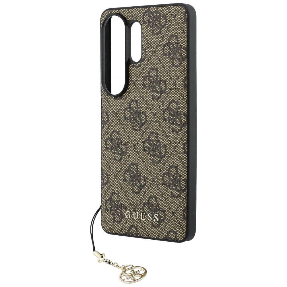 Guess - Kryt Hardcase 4G Classic Logo Charm (GUHMS26LGF4GBR) - Samsung Galaxy S26 Ultra - hnědý - náhled 5