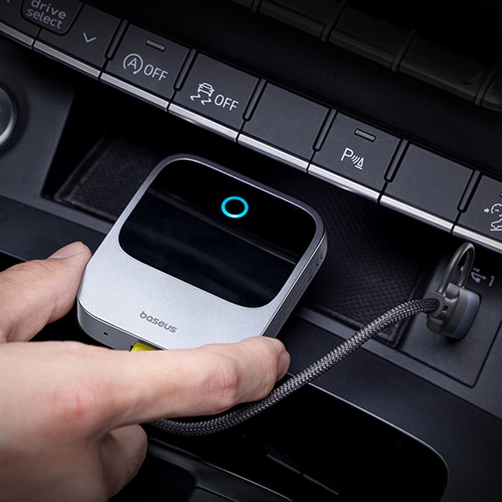 Chytrý adaptér Baseus Safe Journey Series pro CarPlay šedý - náhled 5