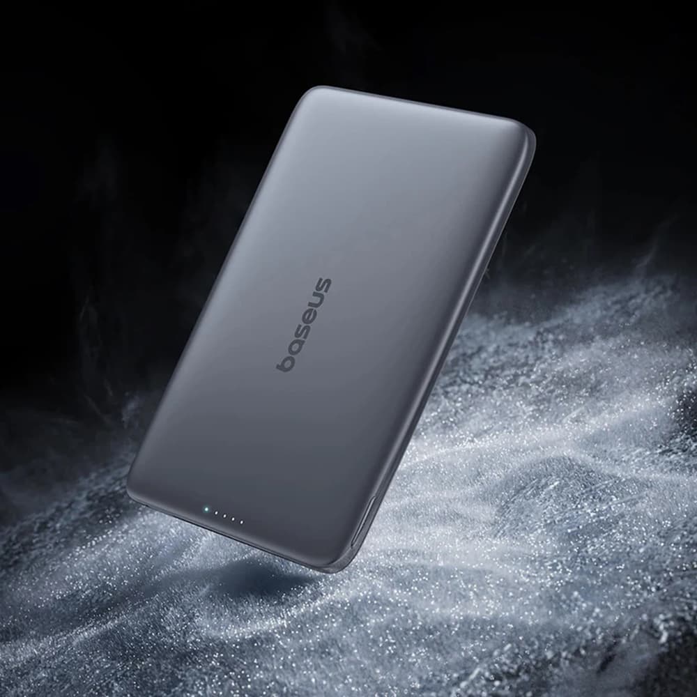 Magnetická Powerbanka Baseus PicoGo AM41 5000mAh s kabelem černá - náhled 5