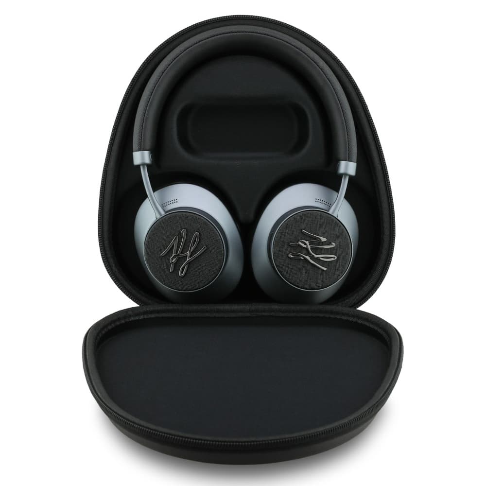 Karl Lagerfeld - Bezdrátová sluchátka Grained Initials (KLBHP73PSAKLSK) - Náhlavní, ANC, Bluetooth, Type-C - Černá - náhled 5