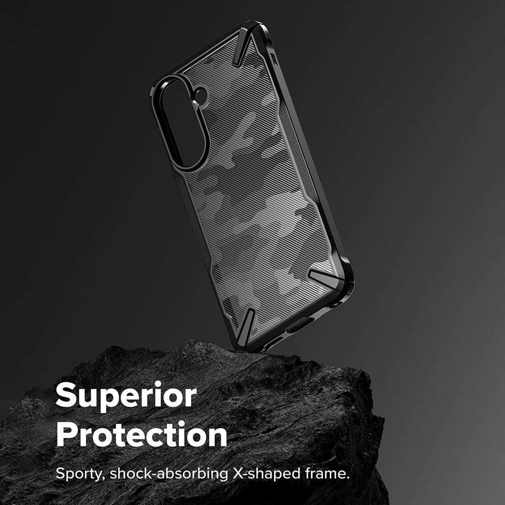 Kryt Ringke - Fusion X - Samsung Galaxy A57 5G Černý maskáčový - náhled 5