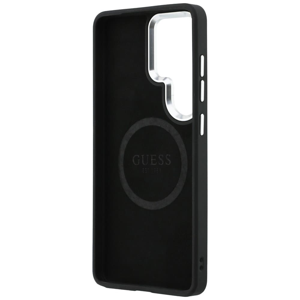 Kryt Guess - Embossed Ring Triangle Logo MagSafe (GUHMS26LPSDTSCMK) - Samsung Galaxy S26 Ultra Černý - náhled 5