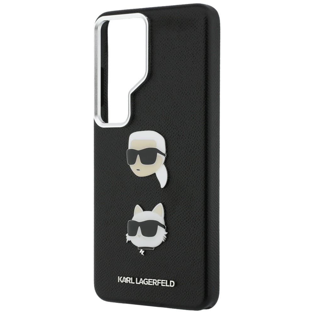 Kryt Karl Lagerfeld - Wrapped Leather Saffiano with K&amp;C Head Pin (KLHCS26LPSFDHPOK) - Samsung Galaxy S26 Ultra Černý - náhled 5