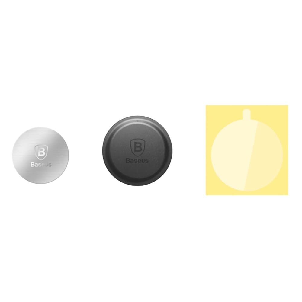 Baseus 2pack Kovová destička ACDR-A0S PU kůže železo Black Silver - náhled 5
