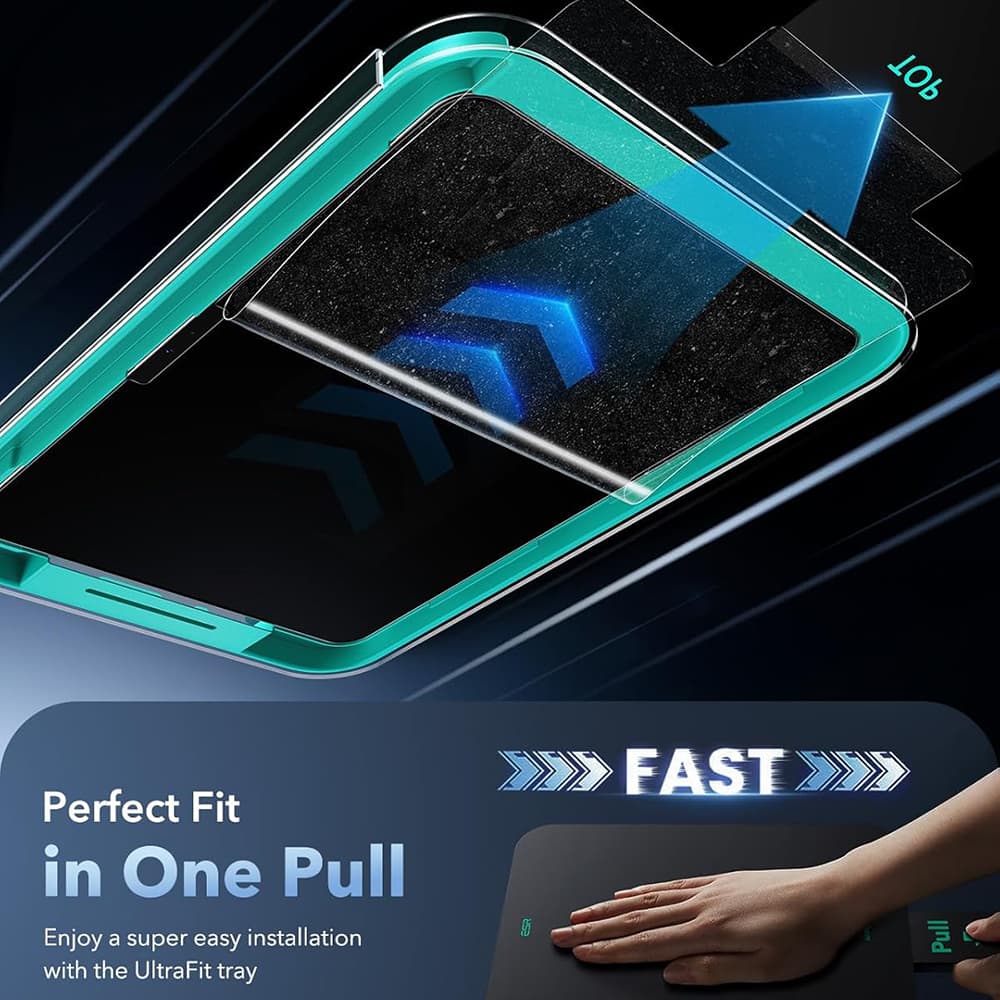Ochranná fólie ESR - Armorite Paper-Feel UltraFit Tray (2 pack) - iPad Air 11 (2024) / Air 11 (2025) / Air 11 (2026) Průhledná - náhled 5