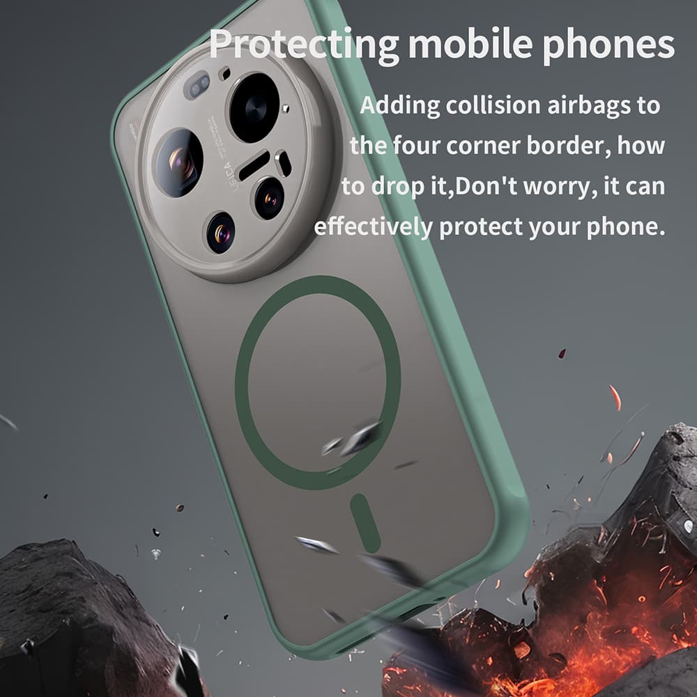 Kryt Techsuit HaloFrost II MagSafe pro Xiaomi 17 Ultra zelený - náhled 5
