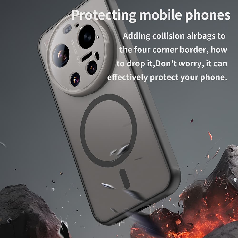 Kryt Techsuit HaloFrost II MagSafe pro Xiaomi 17 Ultra černý - náhled 5