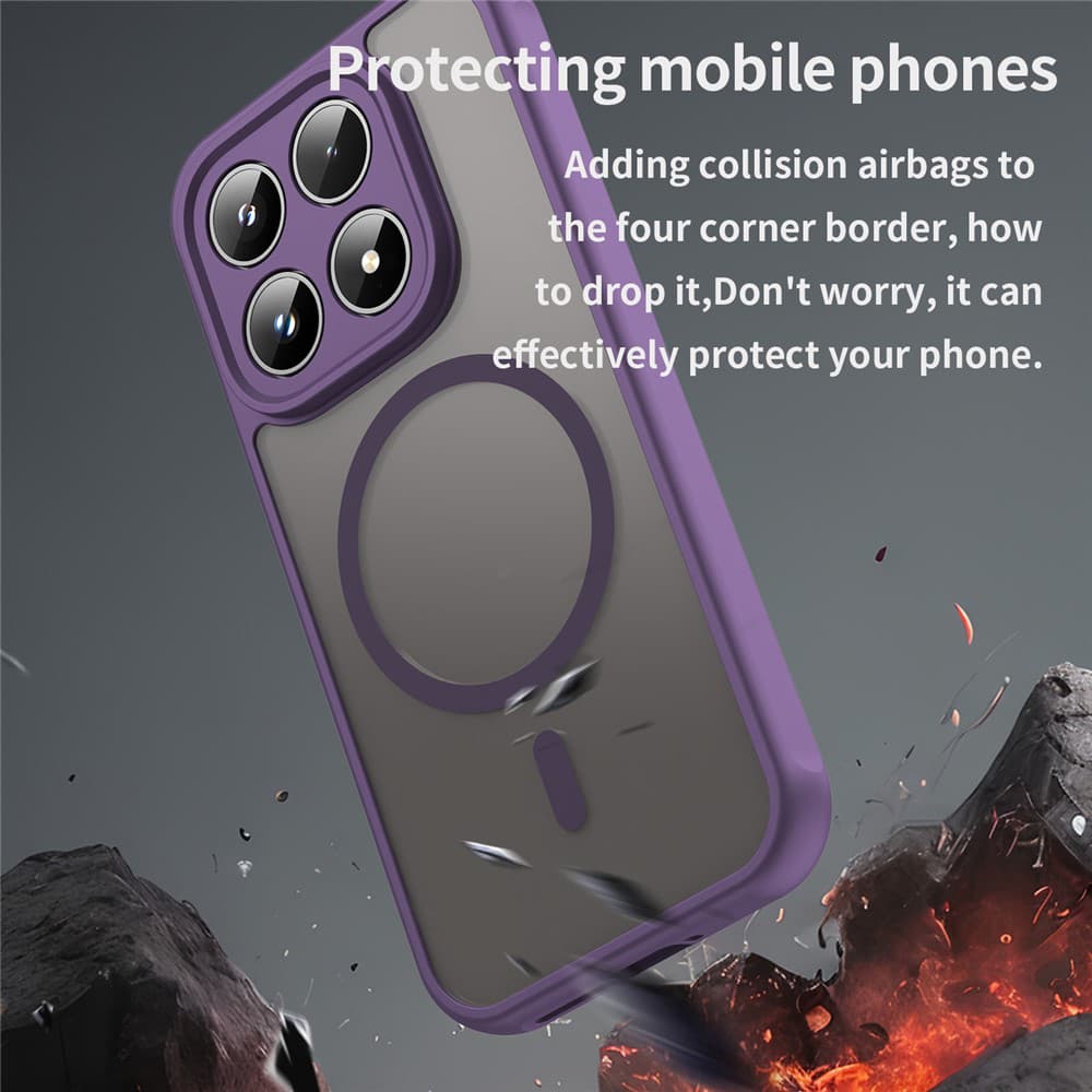 Kryt Techsuit HaloFrost II MagSafe pro Xiaomi 17 fialový - náhled 5