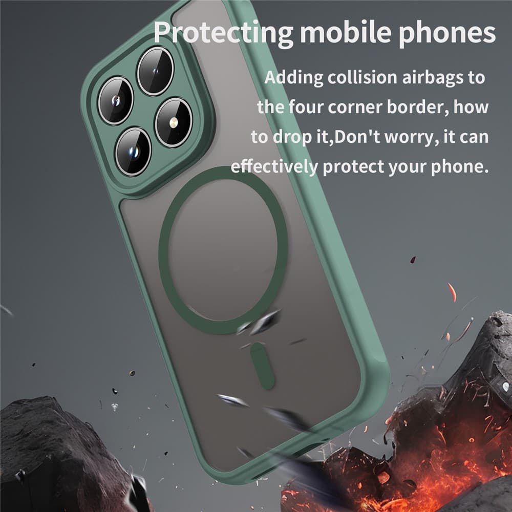 Kryt Techsuit HaloFrost II MagSafe pro Xiaomi 17 zelený - náhled 5