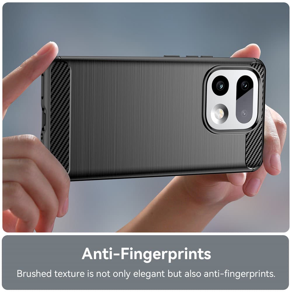 Kryt Techsuit Carbon Silicone - Realme 16 Pro+ černý - náhled 5