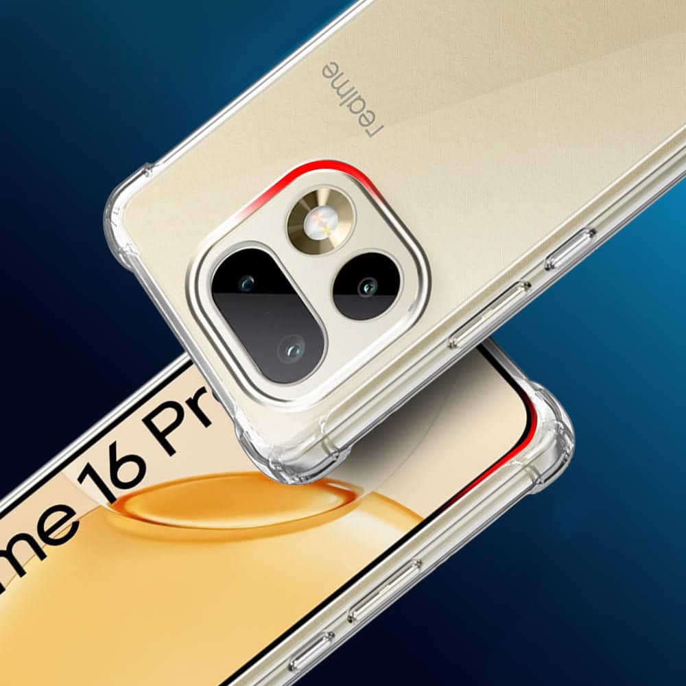 Kryt Techsuit - Shockproof Clear Silicone - Realme 16 Pro Průhledný - náhled 5