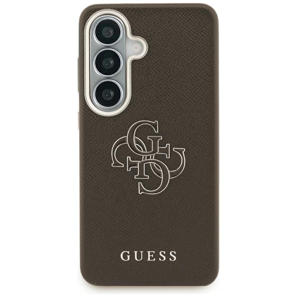 Kryt Guess Grained Big 4G Metal Logo Samsung Galaxy S26 Plus hnědý - náhled 5