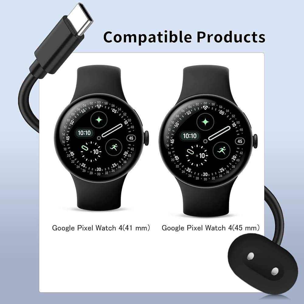 Nabíjecí kabel pro hodinky Techsuit SmartWatch pro Google Pixel Watch 4 černý - náhled 5